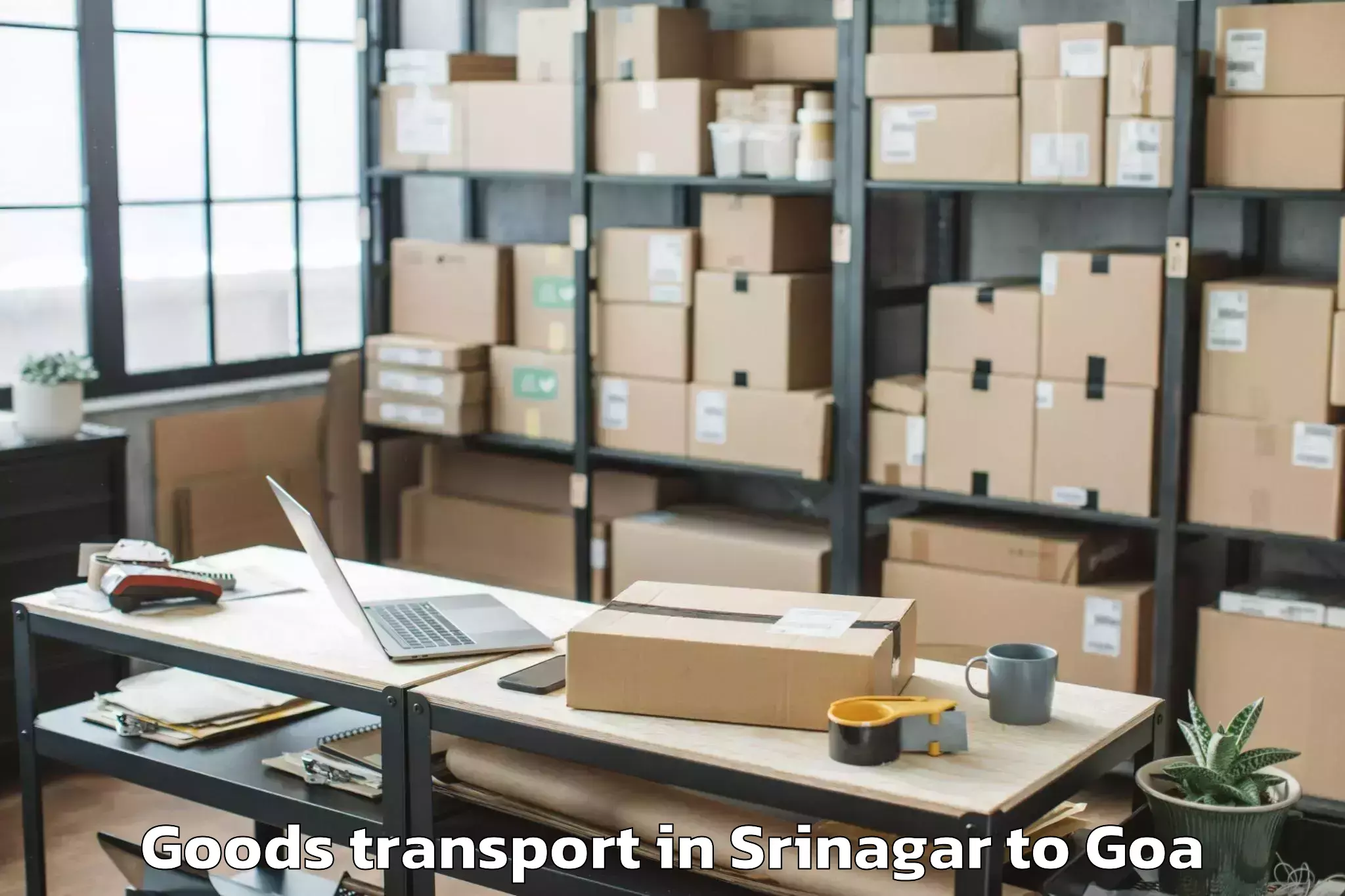 Hassle-Free Srinagar to Curchorem Goods Transport